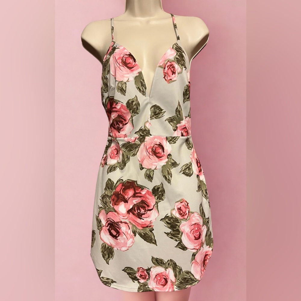 Floral V-Neck Dress